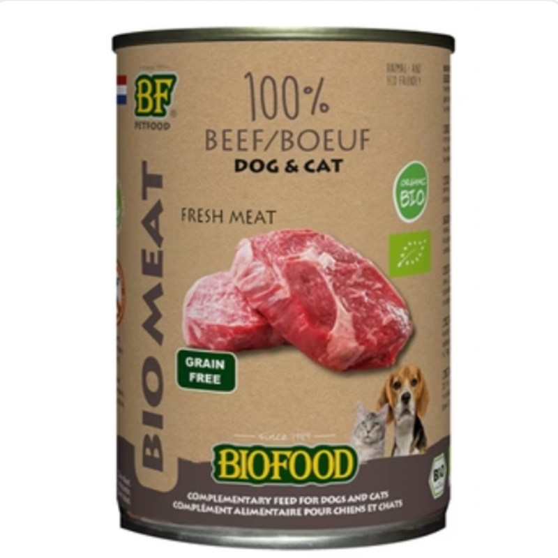Biofood-Hund 100% Rindfleisch 12x400g